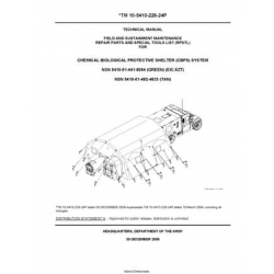 TM 10-5410-228-24P Chemical Biological Protective Shelter (CBPS) System  Technical Manual Field and Sustainment Maintenance Repair Parts and Special Tools List (RPSTL)