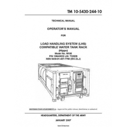 TM 10-5430-244-10 Load Handling System (LHS) Compatible Water Tank Rack Technical Manual  Operator's Manual