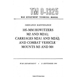 TM 9-1325 105-mm Howitzers M2 and M2A1; Carriages M2A1 and M2A2; and Combat Vehicle Mounts M3 and M4