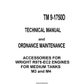 TM 9-1750D Ordnance Maintenance Accessories for Wright R975 - EC2 Engines for Medium Tanks M3 and M4
