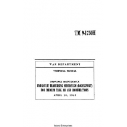 TM 9-1750H Ordnance Maintenance Hydraulic Traversing Mechanism Logansport for Medium Tank M3 and Modifications