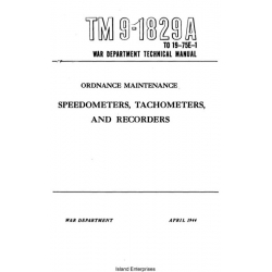 TM 9-1829A Ordnance Maintenance Speedometers, Tachometers and Recorders