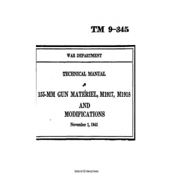 TM 9-345 Technical Manual 155-mm Gun Materiel, M1917, M1918 and Modifications