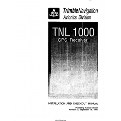 TNL 1000 GPS Receiver Installation and Checkout Manual