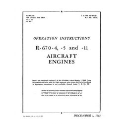Continental R-670-4-5-11 Operators Instructions TO-02-40AA-1