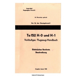 Focke-Wulf Ta 152 Ta 152 H-0 und H-1 Vorlaufiges Flugzeug-Handbuch