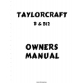Taylorcraft B and B12 Owners and Instruction Manual $4.95