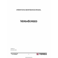 Terex A08567 E01 Versa Screed Operation & Maintenance Manual 2009