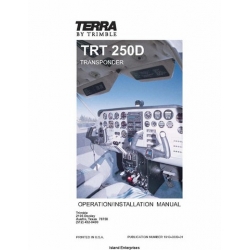 Terra TRT 250D Transponder Operation/ Installation Manual 1996