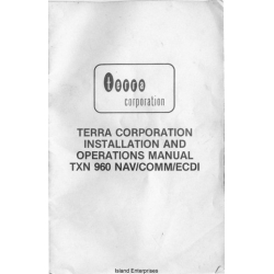 Terra TXN 960 Nav/Comm/Ecdi Installation and Operation Manual