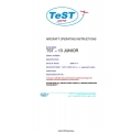 Test and Fly TST 13 Junior Aircraft Operating Instructions 2008
