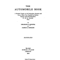 The Automobile Book Treatise on the Construction, Operation & Care of Motor Cars