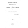 Toselli Jean Baptiste Communication Faites Aux Academies Des Sciences 1870 thru 1883