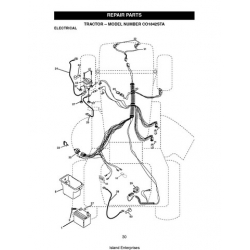 Tractor Model Number CO1842STA Repair Parts Manual