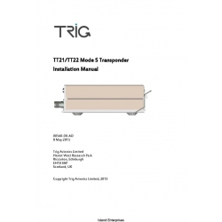 Trig Avionics TT21 and TT22 Mode S Transponder Installation Manual 00560-00-AO