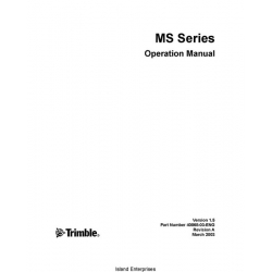 Trimble MS Series Part Number 40868-03-ENG Operation Manual 2003