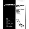 Troy-Bilt 34020, 34021, 34022, 34023, 34024 Mulching Mowers Owner/Operator Manual