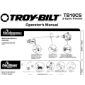 Troy-Bilt TB10CS 2-Cycle Trimmer Operator's Manual 2009