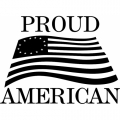 USA Proud American! Sticker/Decal!