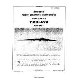 Northrop USAF Series YRB-49A Aircraft AN 01-15EBB-1 Handbook Flight Operating Instructions 1950 AN 01-15EBB-1