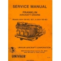 Univair Franklin 6A4-150-B3, B31 and 6A4-165-B3 Aircraft Engine Service Manual