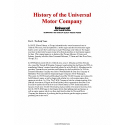 Universal Diesel Marine Engines Motor History