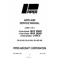 Piper Cherokeee PA-32-260, PA-32-300, PA-32R-300 Service Manual Part# 753-690_v2006
