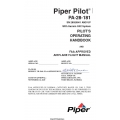 Piper Pilot PA-28-181 SN 28020001 and UP with Garmin G3X System Pilot's Operating Handbook