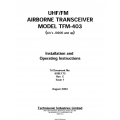 VHF FM TFM-403 Airborne Tranceiver Installation and Operating Instructions 2002