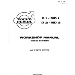 Volvo Penta D1, MD1, D2, MD2 Diesel Engines Service Workshop Manual