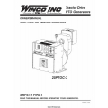 Winco Tractor Drive PTO Generators 25PTOC-3 Owners Manual/ Installation and Operation Instructions