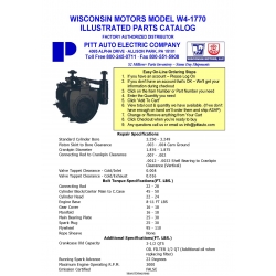 Wisconsin Motors Model W4-1770 Illustrated Parts Catalog