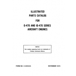 Continental Parts Catalog X-30023A O-470 & IO-470 Series