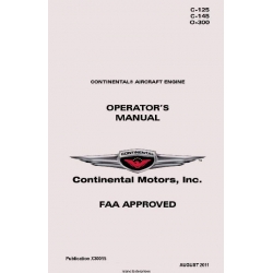 Continental C-125, C-145, O-300 Operator's Manual  2011 X30015