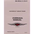 Continental GO-300- A, C, D, & E Overhaul Manual  x30019 year 2011