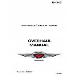 Continental Overhaul Manual  I0-346 X30027