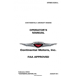 Continental GTSIO-520-L Operators Manual  2011  X30532