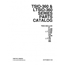Continental Parts Catalog X30597A TSIO-LTSIO-360 Series