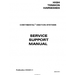  Continental  High Tension Harnesses Service Support  Manual X43001-1