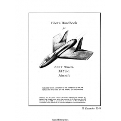 Vought XF7U-1 Navy Model Aircraft Pilot's Handbook 1948