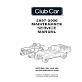 Club Car 2007-2008 XRT 800, 810 and 850 Maintenance Service Manual 103209106