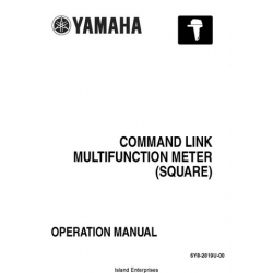 Yamaha 6Y8-2819U-00 Command Link Multifunction Meter Square Operation Manual 2005