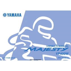 Yamaha Majesty YP400W Scooter LIT-11626-20-31 Owner's & Maintenance Manual 2006