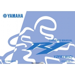 Yamaha R1 YZFR1W(C) Motorcycle LIT-11626-20-53 Owner's & Maintenance Manual 2006
