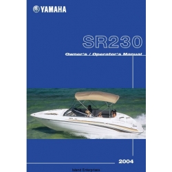 Yamaha SR230 Sport Boat SRT1000B/BC LIT-18626-05-66 Owner's & Operator's Manual 2003 - 2004