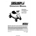 Yard-Man Riding Mower 27.5" Cutting Deck 247.270170 Operators Manual 1998