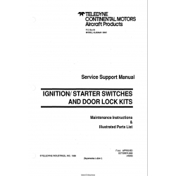 Continental Ignition/Starter Switches and Door Lock Kits Service Support Manual