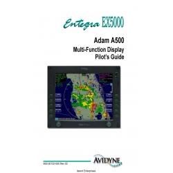 Avidyne EX5000 Adam A500 Multi-Function Display Pilot's Guide 600-00132-000