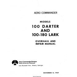 Aero Commander Model 100 Darter and 100-180 Lark Overhaul and Repair Manual