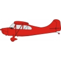 Aeronca Champ Aircraft Decal/Sticker  4.5''h x 12.25''w!